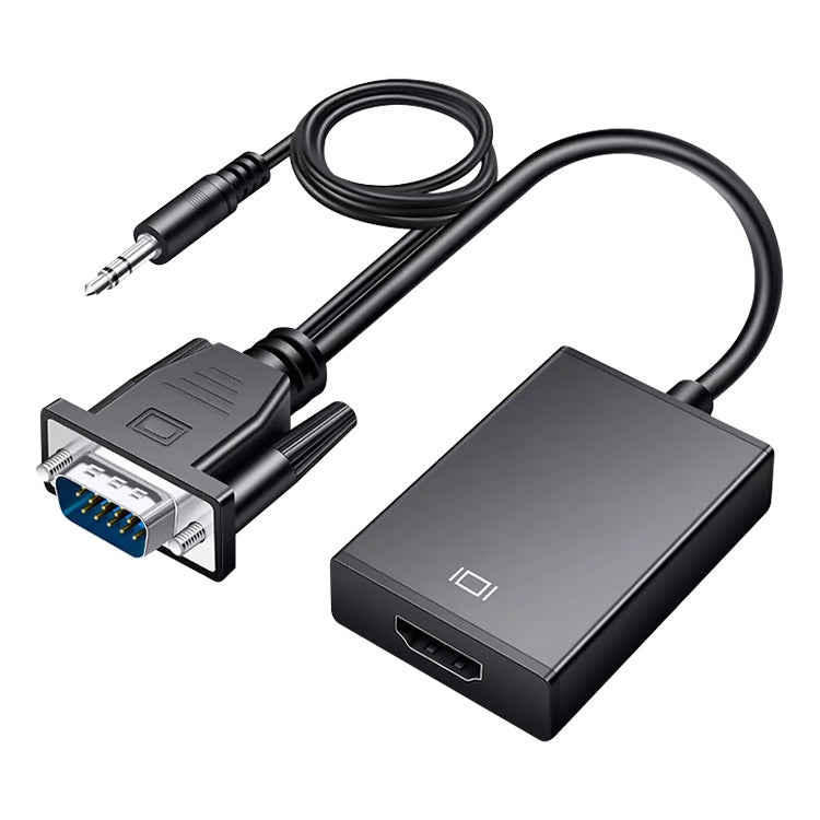 Convertidor HDCO-VGAM2 1080P VGA macho a HDMI hembra con cable de audio de 3,5 mm, HDCO-VGAM2