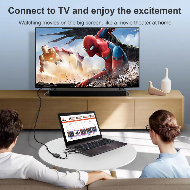 Convertidor HDCO-VGAM2 1080P VGA macho a HDMI hembra con cable de audio de 3,5 mm, HDCO-VGAM2