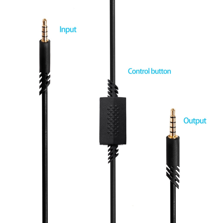 Cable de audio para auriculares para juegos ZS0179 para Logitech ASTRO A10 A40, PS4, longitud del cable: 2 m