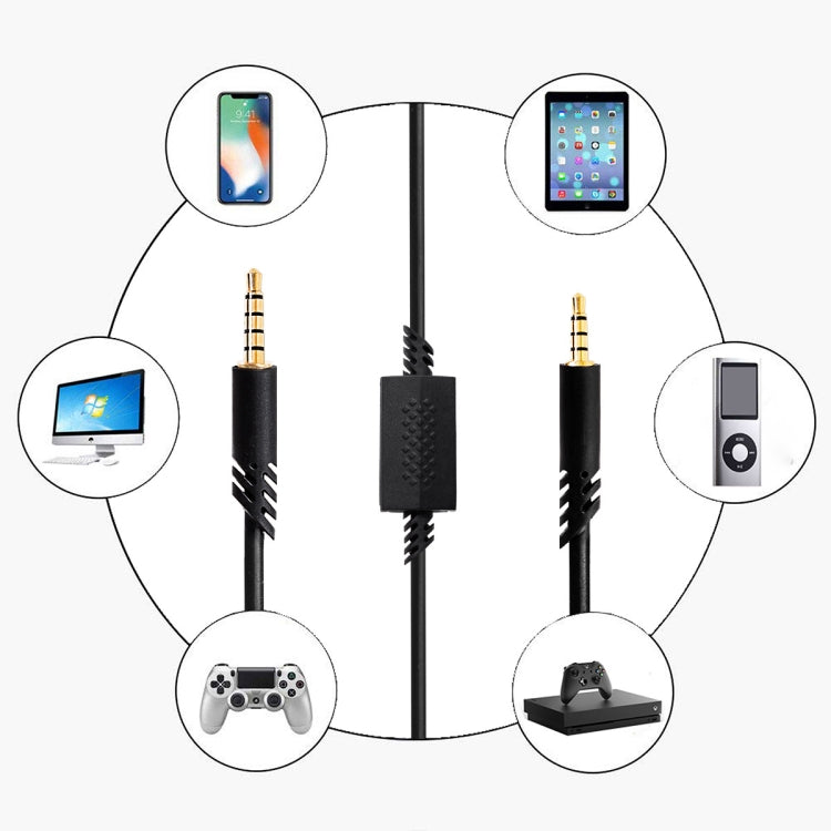 Cable de audio para auriculares para juegos ZS0179 para Logitech ASTRO A10 A40, PS4, longitud del cable: 2 m