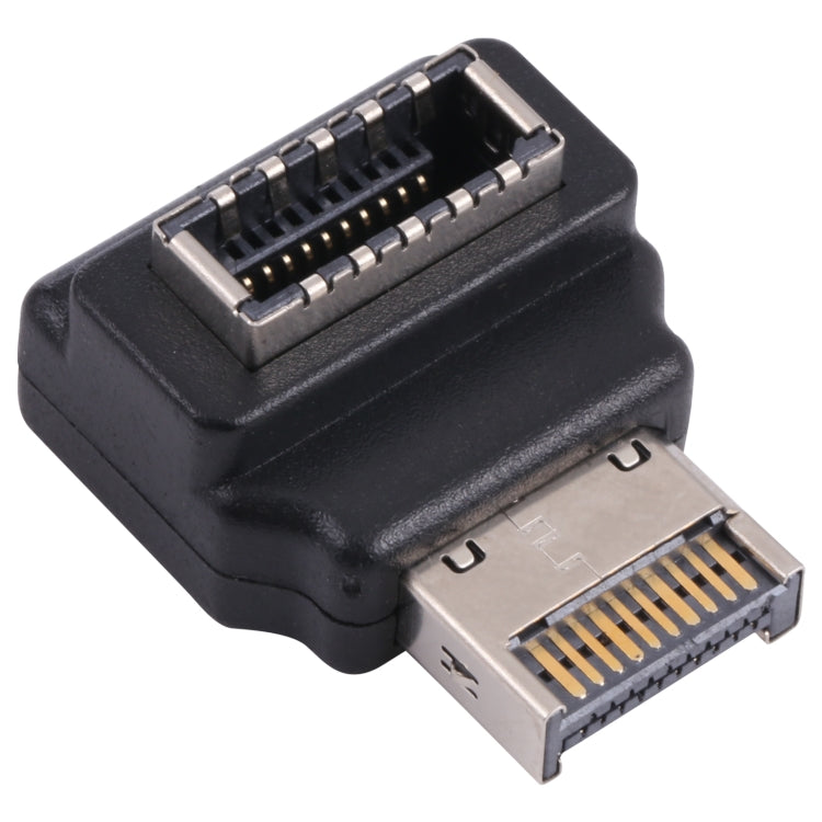 Adaptador de host de computadora tipo E hembra a macho con codo de 90 grados, Type-E Female to Male