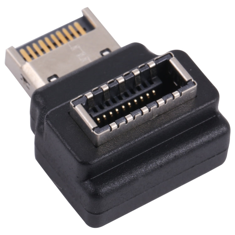 Adaptador de host de computadora tipo E hembra a macho con codo de 90 grados, Type-E Female to Male
