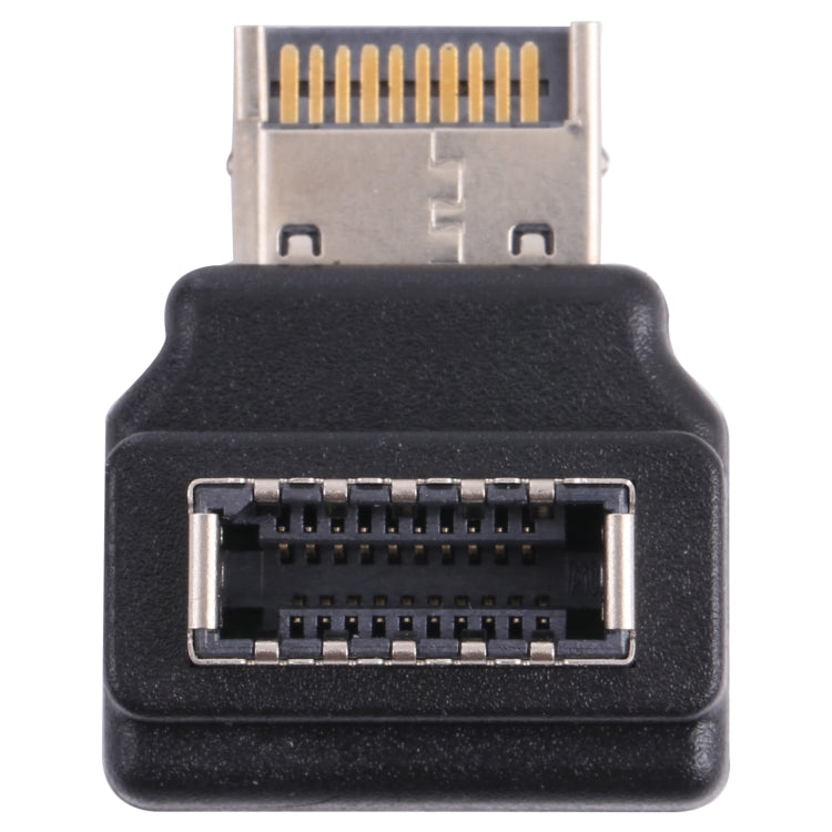Adaptador de host de computadora tipo E hembra a macho con codo de 90 grados, Type-E Female to Male