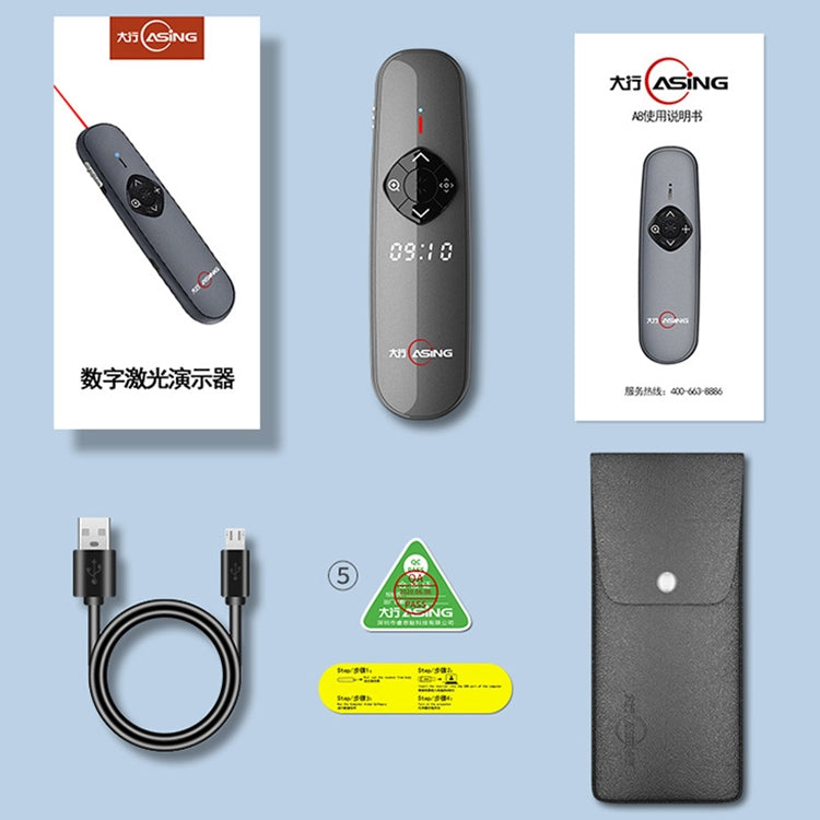 ASiNG A8 32GB Rojo Verde Láser PPT Página Pasando Pluma Presentador Inalámbrico, A8 32GB