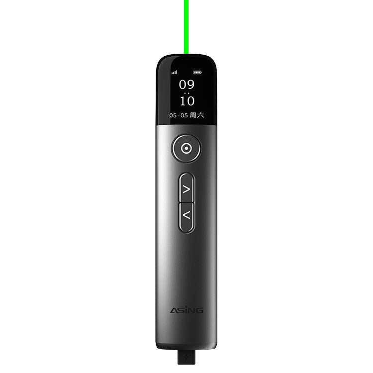 ASiNG A9 32GB luz verde multifuncional PPT táctil láser giro de página pluma presentador inalámbrico, A9 Pro 32GB Green Light(Grey), A9 32GB Green Light(Blue)