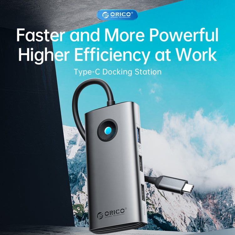 ORICO PW11-5P Estación de acoplamiento multifunción tipo C / USB-C 5 en 1 de 5 Gbps, PW11-5P
