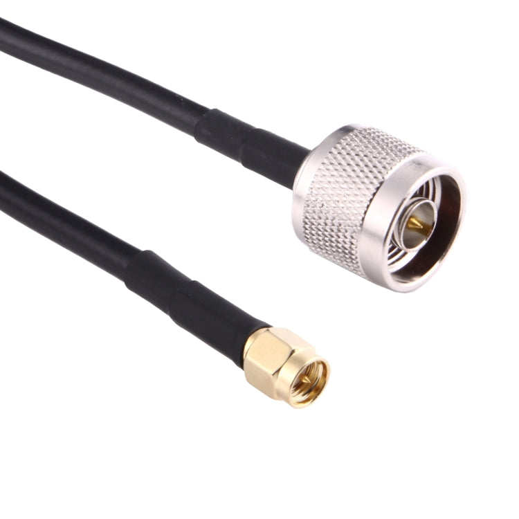 Cable de puente coaxial RF de extensión de cable flexible de antena macho SMA macho a N macho de 15m, 15m SMA Male to N Male