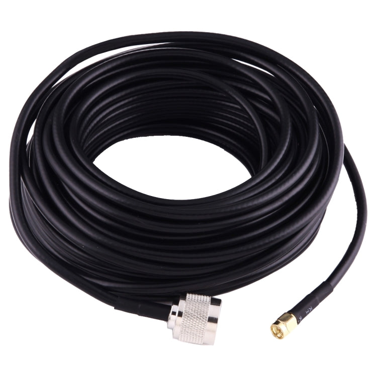 Cable de puente coaxial RF de extensión de cable flexible de antena macho SMA macho a N macho de 15m, 15m SMA Male to N Male