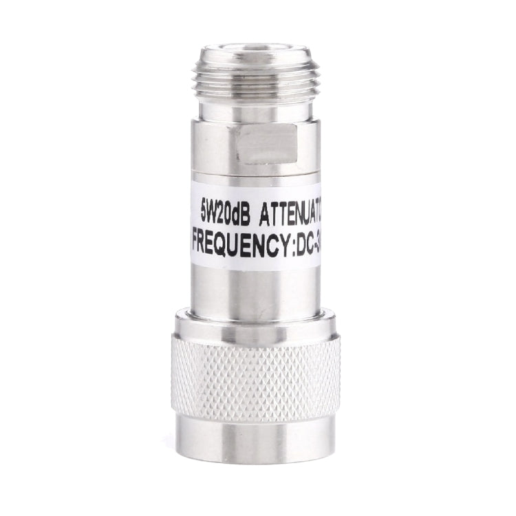 Atenuador de ganancia de frecuencia 5W 20dBi N hembra a N macho DC-13GHz, 20dBi