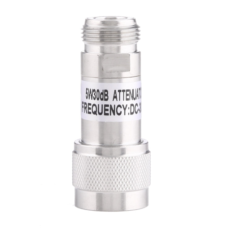 Atenuador de ganancia de frecuencia 5W 30dBi N hembra a N macho DC-13GHz, 30dBi