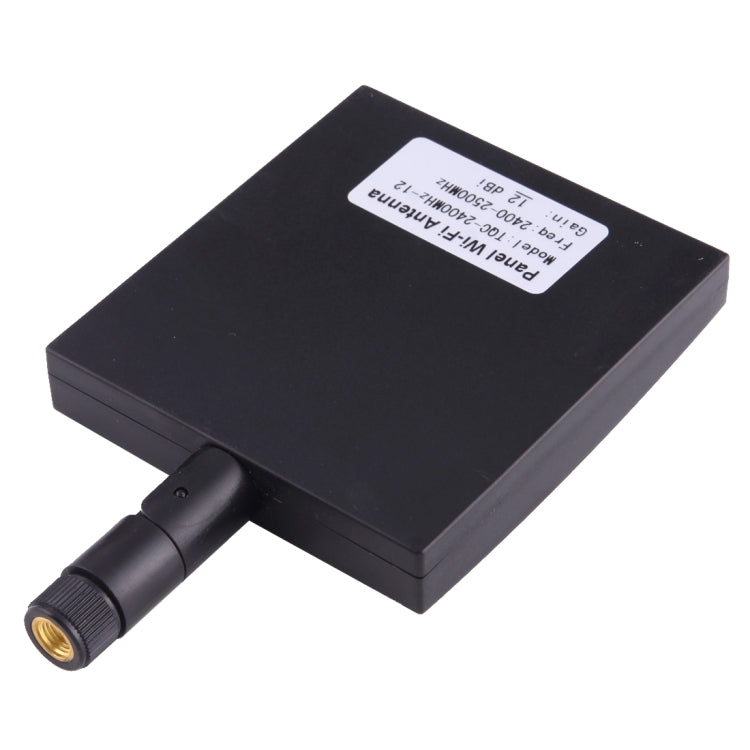 Antena WiFi del panel del conector macho 2.4GHz de 12dBi SMA, 2.4GHz Black