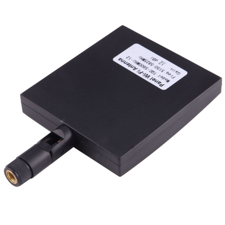Antena WiFi del panel del conector macho 5.8GHz de 12dBi SMA, 5.8GHz Black