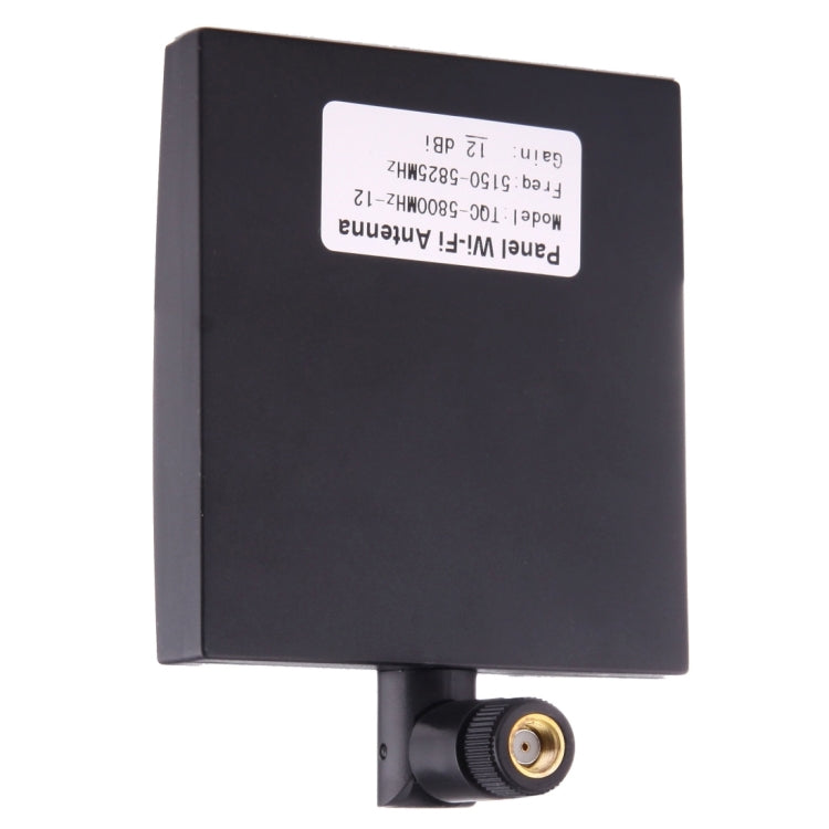 Antena WiFi del panel del conector macho 5.8GHz de 12dBi SMA, 5.8GHz Black