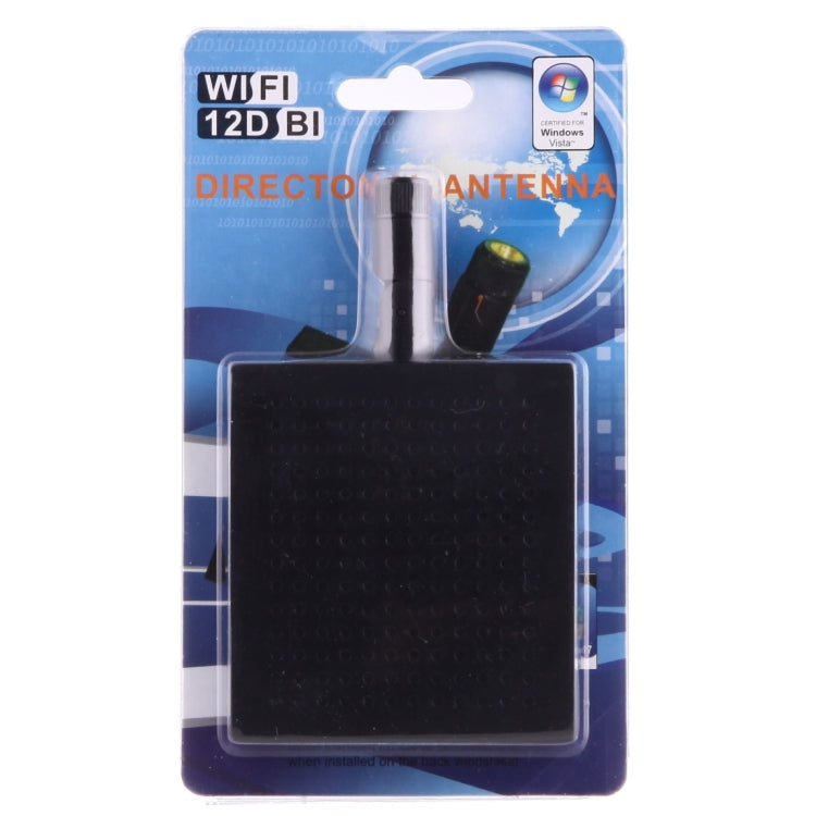 Antena WiFi del panel del conector macho 5.8GHz de 12dBi SMA, 5.8GHz Black