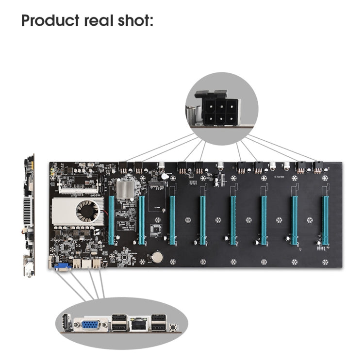 Placa base para minería profesional BTC-S37, Motherboard