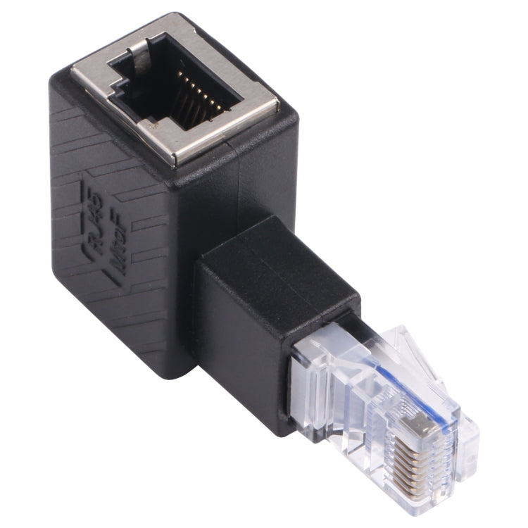 Convertidor RJ45 macho a hembra, adaptador de extensión de 90 grados para Cable de red Ethernet Cat5 Cat6 LAN, 90 Degrees Right