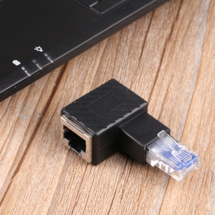 Convertidor RJ45 macho a hembra, adaptador de extensión de 90 grados para Cable de red Ethernet Cat5 Cat6 LAN, 90 Degrees Right