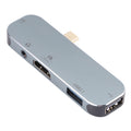 5 en 1 USB-C/Tipo-C Macho a PD USB-C/Tipo-C Carga + 3.5mm AUX + 4K HDMI + USB 3.1 + Adaptador USB Hembra, 4K HDMI
