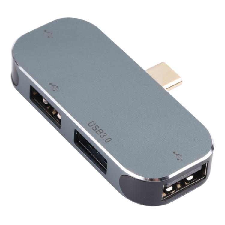 Adaptador 4 en 1 USB-C/Tipo-C Macho a USB-C/Tipo-C + USB 3.0 + Doble USB Hembra, USB 3.0 + Dual USB