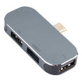 Adaptador 4 en 1 USB-C/Tipo-C Macho a USB-C/Tipo-C + USB 3.0 + Doble USB Hembra, USB 3.0 + Dual USB