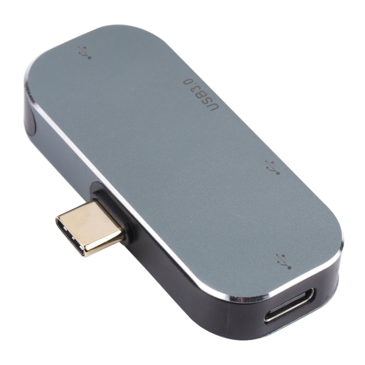Adaptador 4 en 1 USB-C/Tipo-C Macho a USB-C/Tipo-C + USB 3.0 + Doble USB Hembra, USB 3.0 + Dual USB