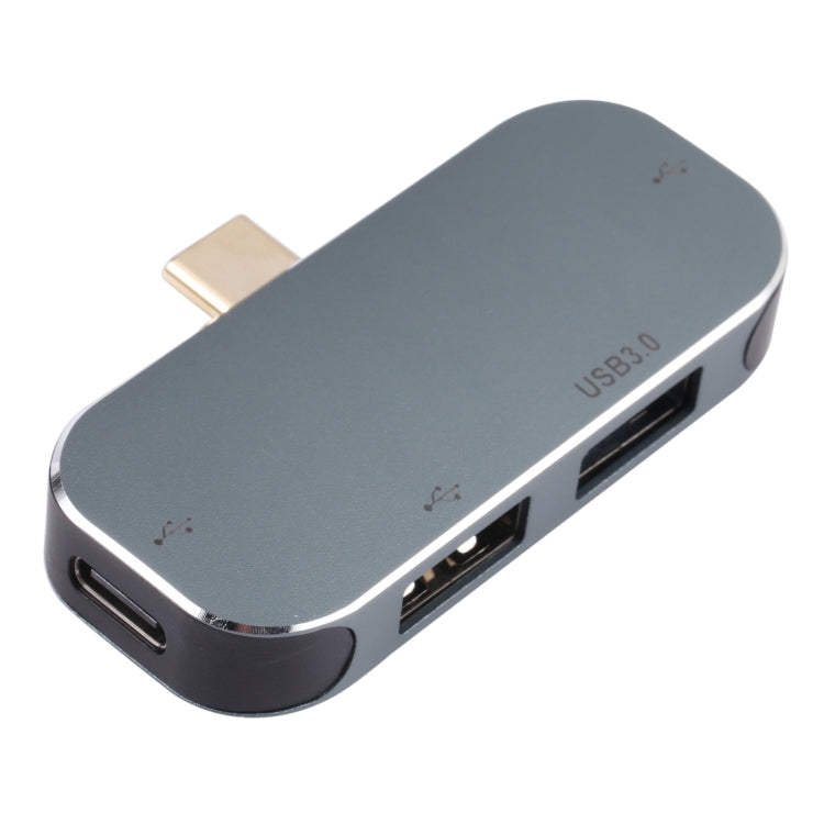 Adaptador 4 en 1 USB-C/Tipo-C Macho a USB-C/Tipo-C + USB 3.0 + Doble USB Hembra, USB 3.0 + Dual USB