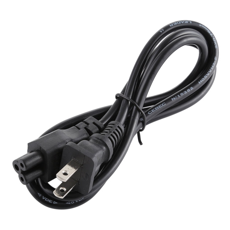 Cable de fuente de alimentación con adaptador de CA para computadora portátil y portátil de 3 clavijas, longitud: 1,2 m