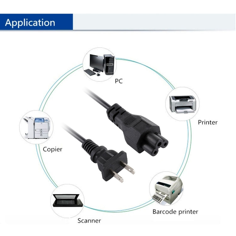Cable de alimentación para computadora host de escritorio con tres orificios, longitud: 1,2 m