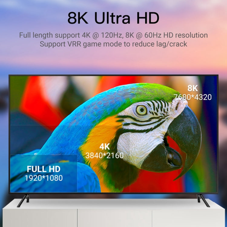 Adaptador HDMI 2.1 hembra a DP macho de 8K 60 Hz, DP Male