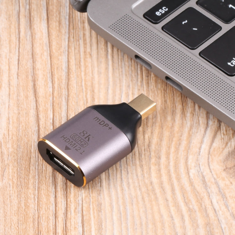 Adaptador HDMI 2.1 hembra a Mini DP macho de 8K 60 Hz, Mini DP Male