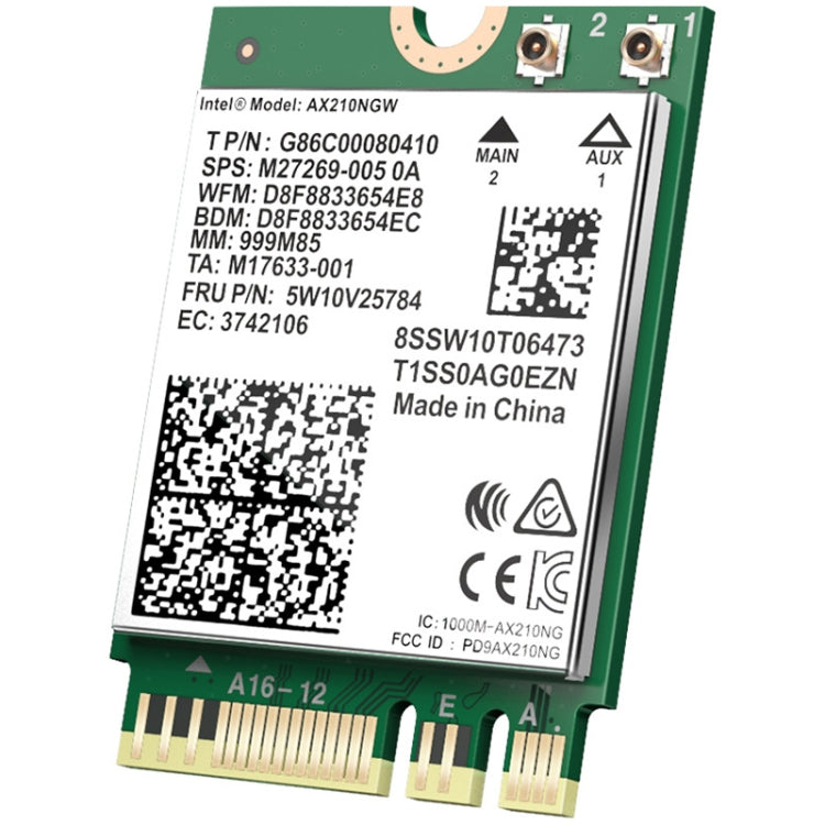 COMFAST AX210 vPro-M 5374Mbps Bluetooth 5.2 Tarjeta de red inalámbrica tribanda, AX210