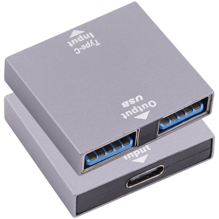 Convertidor USB-C / Type-C hembra a USB hembra 1 a 2, Type-C Female to USB Female