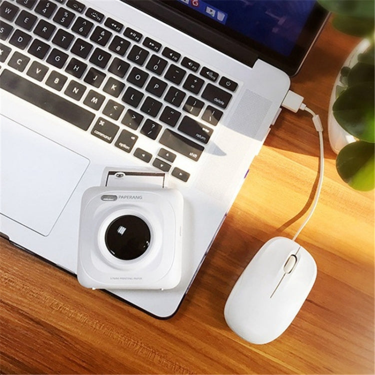 PAPERANG P1 Impresora portátil ABS Bluetooth 4.0 Impresora térmica de conexión inalámbrica para teléfono fotográfico, P1 White