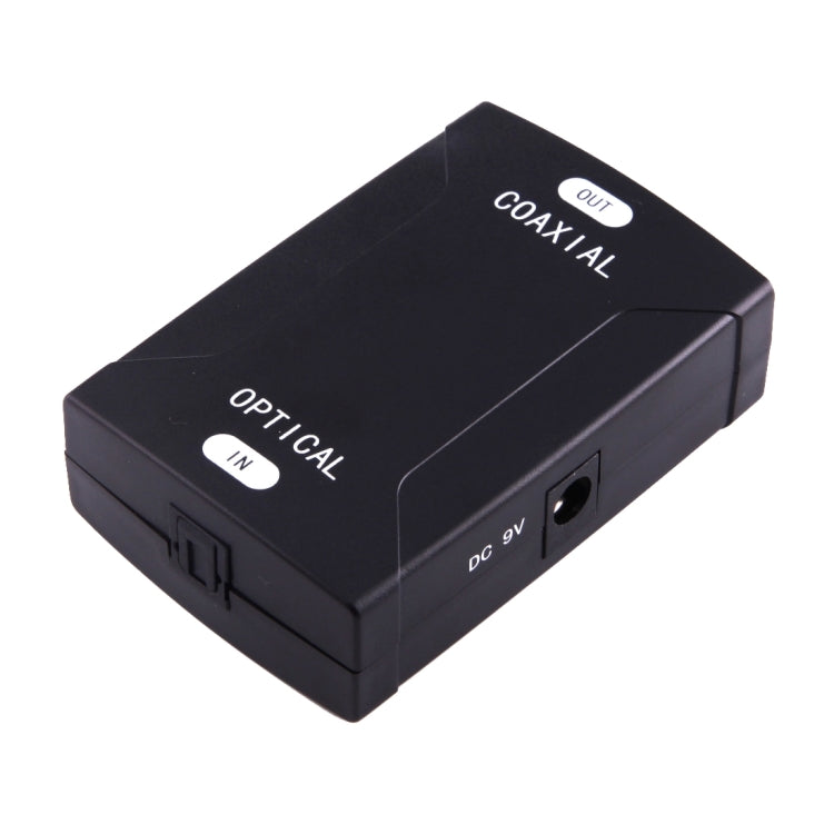Adaptador convertidor de audio digital de entrada óptica Toslink a salida RCA coaxial, Optical Toslink Input