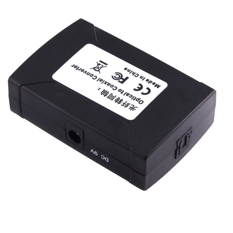 Adaptador convertidor de audio digital de entrada óptica Toslink a salida RCA coaxial, Optical Toslink Input