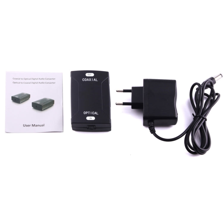 Adaptador convertidor de audio digital de entrada óptica Toslink a salida RCA coaxial, Optical Toslink Input
