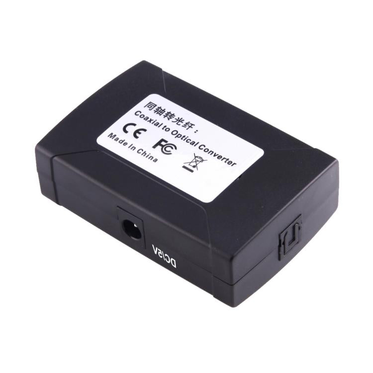 Adaptador convertidor de audio digital de entrada RCA coaxial a salida óptica Toslink, Coaxial RCA Input
