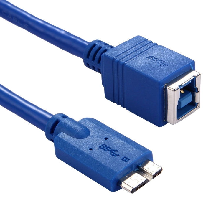 Cable adaptador de conector macho USB 3,0 B hembra a Micro B de 30cm para impresora/disco duro, BF to Micro BM, Length: 30cm