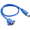 Cable de datos adaptador de conector macho USB 3,0 B hembra a B de 50cm para impresora/escáner, BF to BM, Length: 50cm