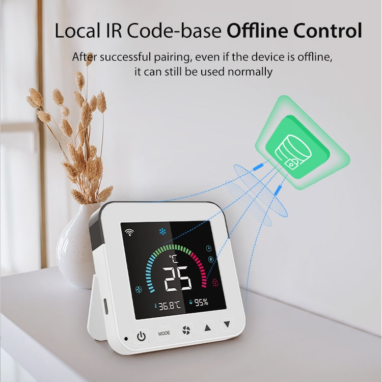 NEO NAS-RT01W WiFi Pantalla a color inteligente Termostato controlador de aire acondicionado infrarrojo