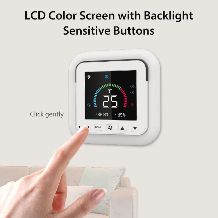NEO NAS-RT01W WiFi Pantalla a color inteligente Termostato controlador de aire acondicionado infrarrojo