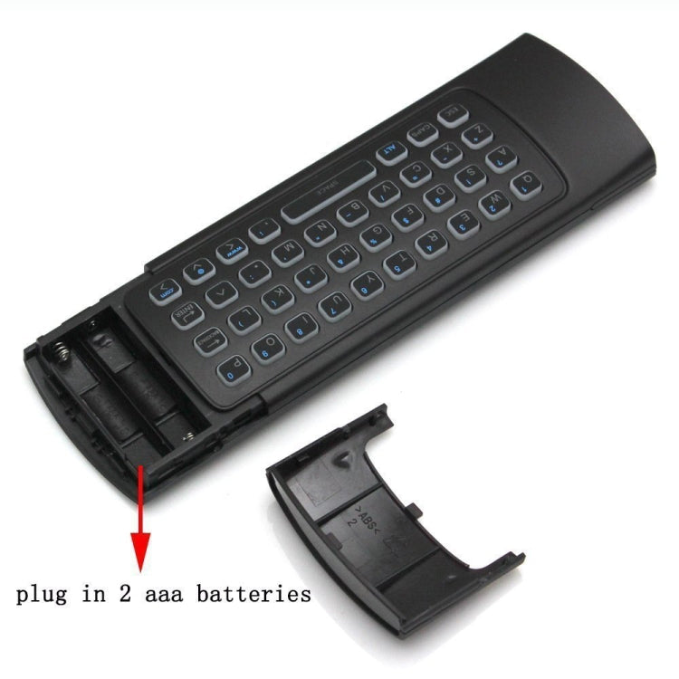 MX3-L Voz con retroiluminación 2,4 GHz Fly Air Mouse Teclado inalámbrico Control remoto, Voice with Backlit
