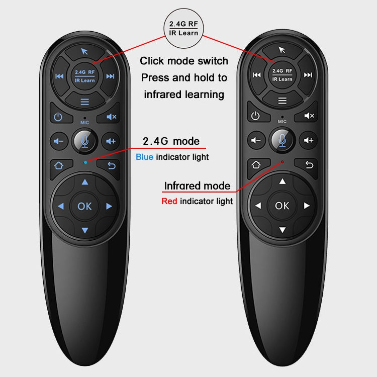 Q6 Versión estándar 2.4G Control remoto inalámbrico por voz Air Mouse
