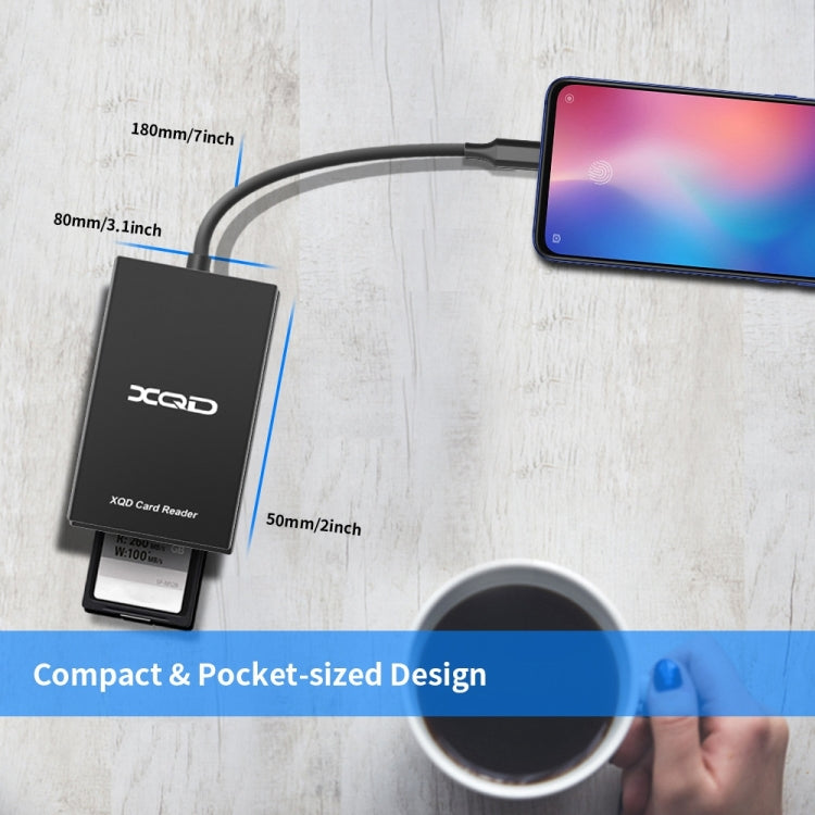 Lector de tarjetas Rocketek CR311 USB3.0 a XQD, USB3.0