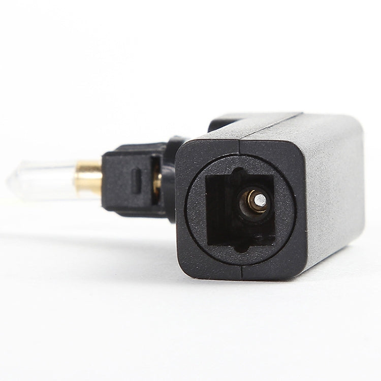 EMK Adaptador de audio de fibra óptica con cabezal de conversión macho a hembra de 360 grados, 360 Degree Male to Female