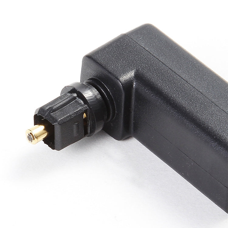 EMK Adaptador de audio de fibra óptica con cabezal de conversión macho a hembra de 360 grados, 360 Degree Male to Female