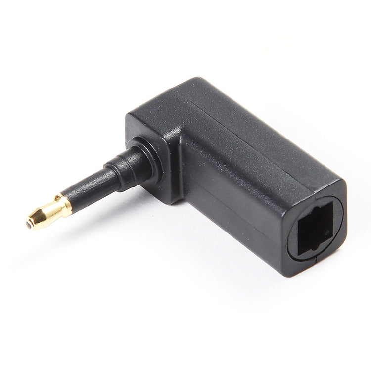 EMK Adaptador de audio de fibra óptica con cabezal de conversión macho a hembra de 90 grados, 90 Degree Male to Female