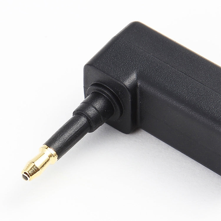EMK Adaptador de audio de fibra óptica con cabezal de conversión macho a hembra de 90 grados, 90 Degree Male to Female