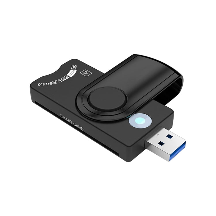 Rocketek CR310-B USB3.0 Tarjeta inteligente IC multifunción / Lector de tarjetas SD / TF / SIM, CR310-B