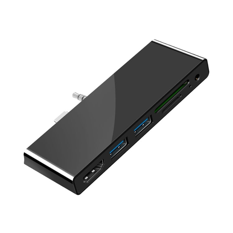 Adaptador Rocketek SGO772 Tipo-C a USB3.0 / HDMI HUB para Surface Pro GO, SGO772